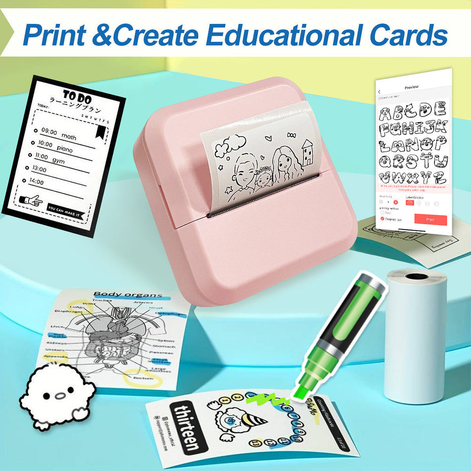 Wireless Portable Mini Thermal Label Printer