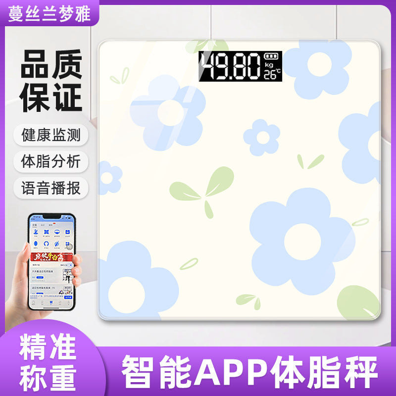Bluetooth Smart Body Fat Scale with Precision Weight Measurement