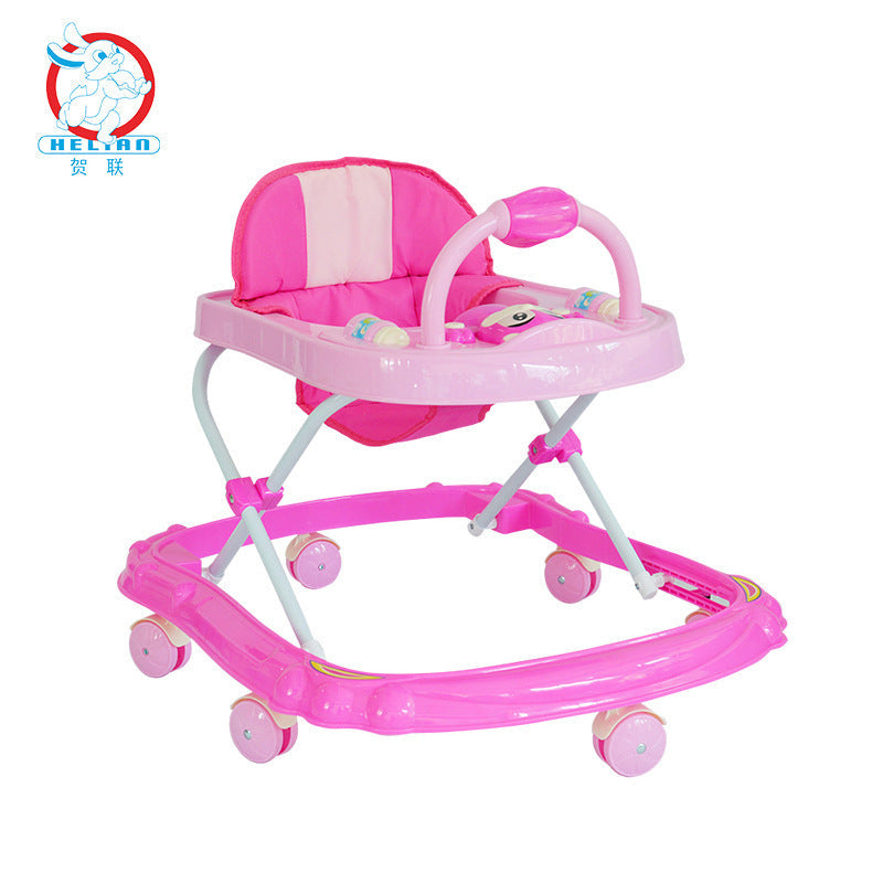 Interactive Musical Baby Walker with Lights and Anti-Tip