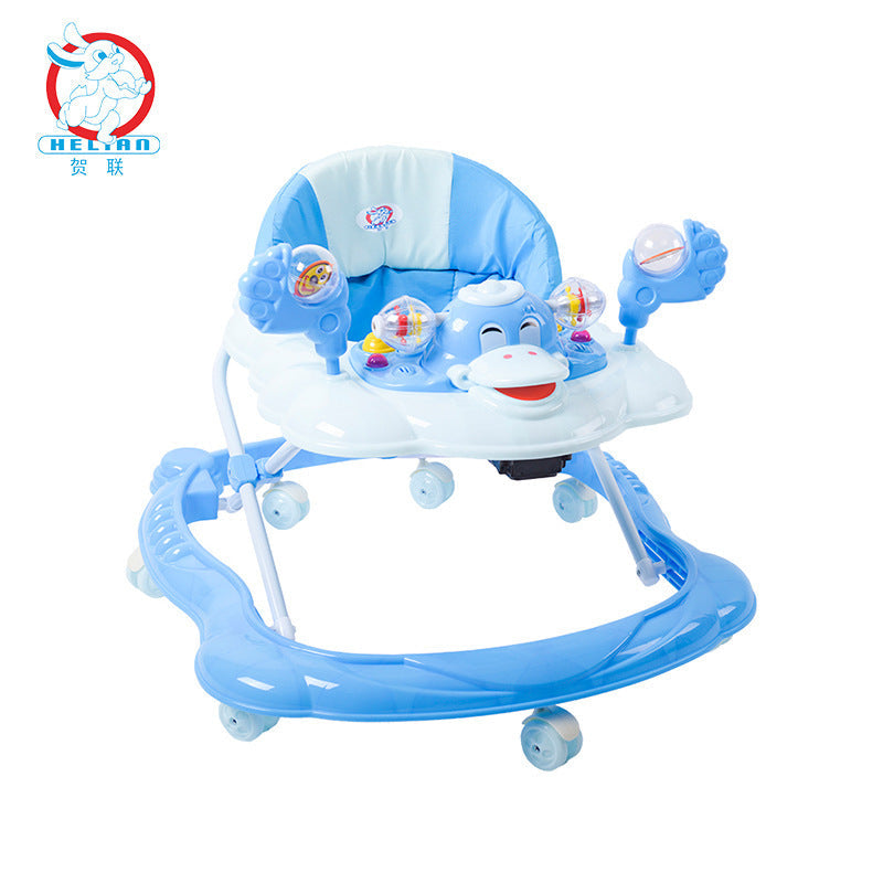 Interactive Musical Baby Walker with Lights and Anti Rollover