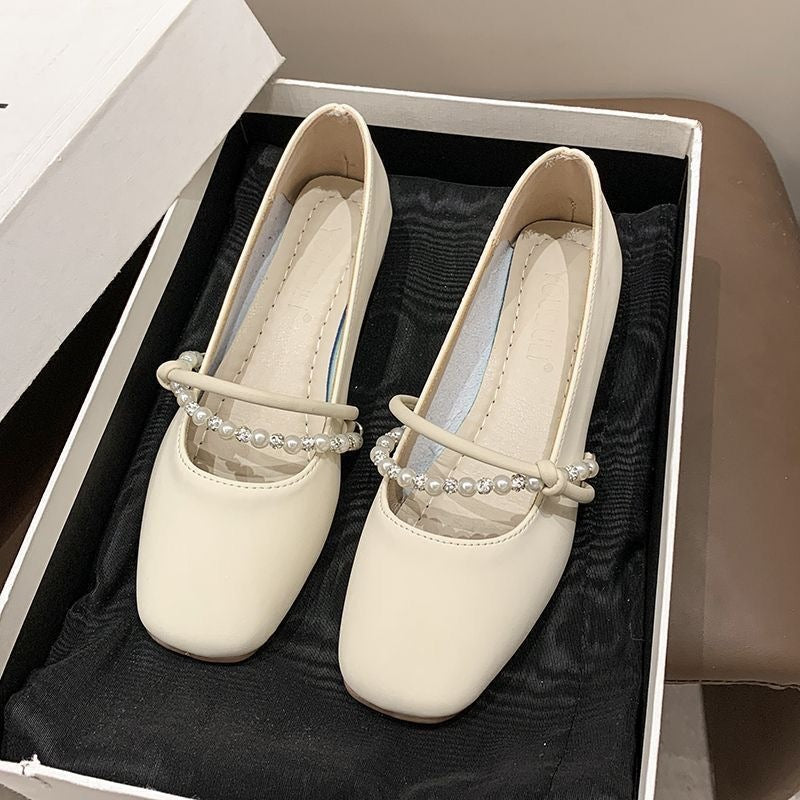 Women's French Mary Jane Flats Soft Sole Casual Shoes