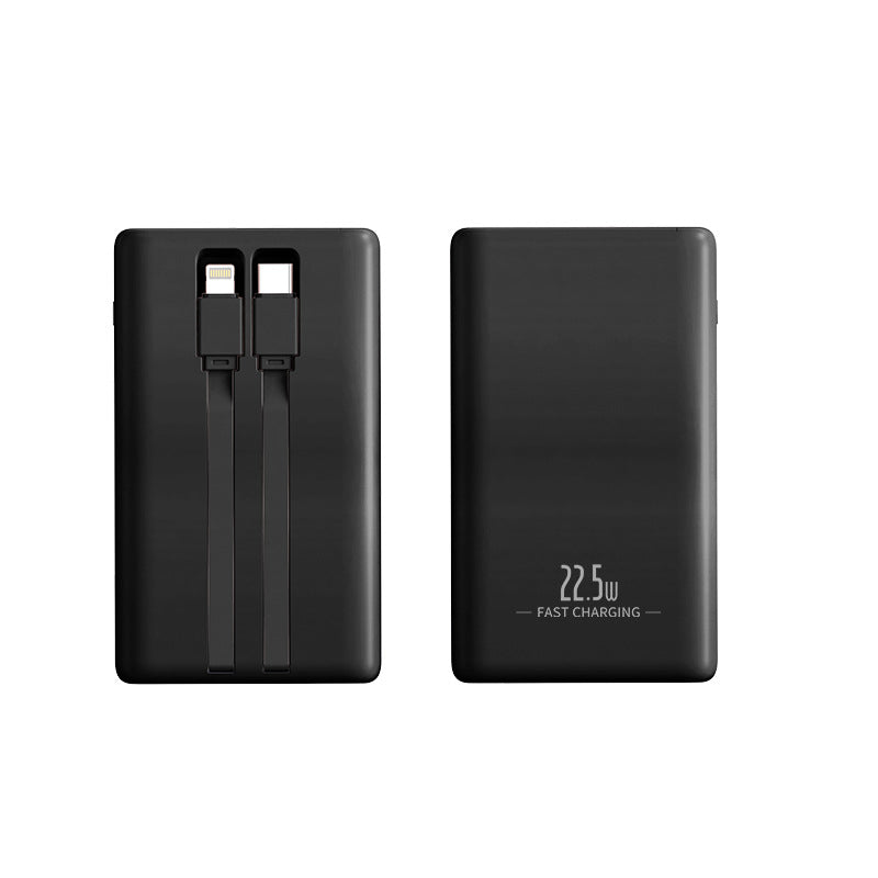 120W Fast Charging Power Bank 20000mAh Built-In Cable