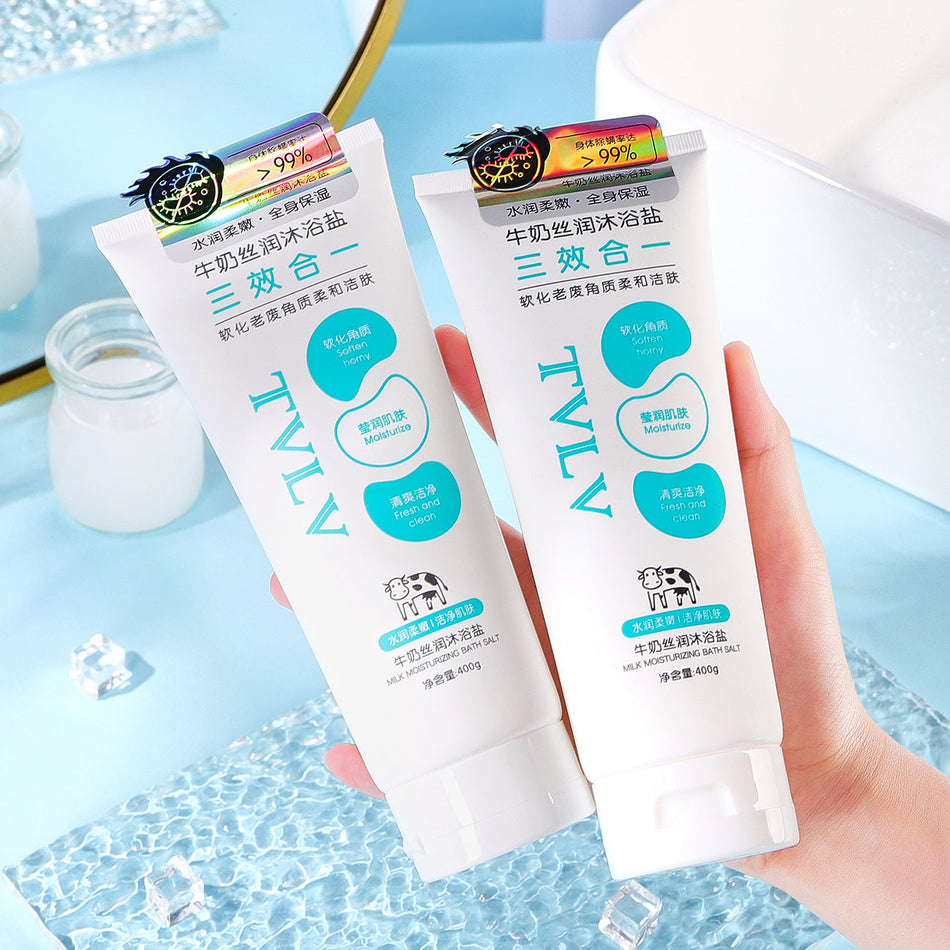 TVLV Milk Silk Bath Salt 400g for Cleansing and Exfoliating Skin