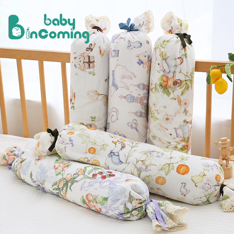 Candy-Shaped Bamboo Cotton Buckwheat Baby Bolster Pillow