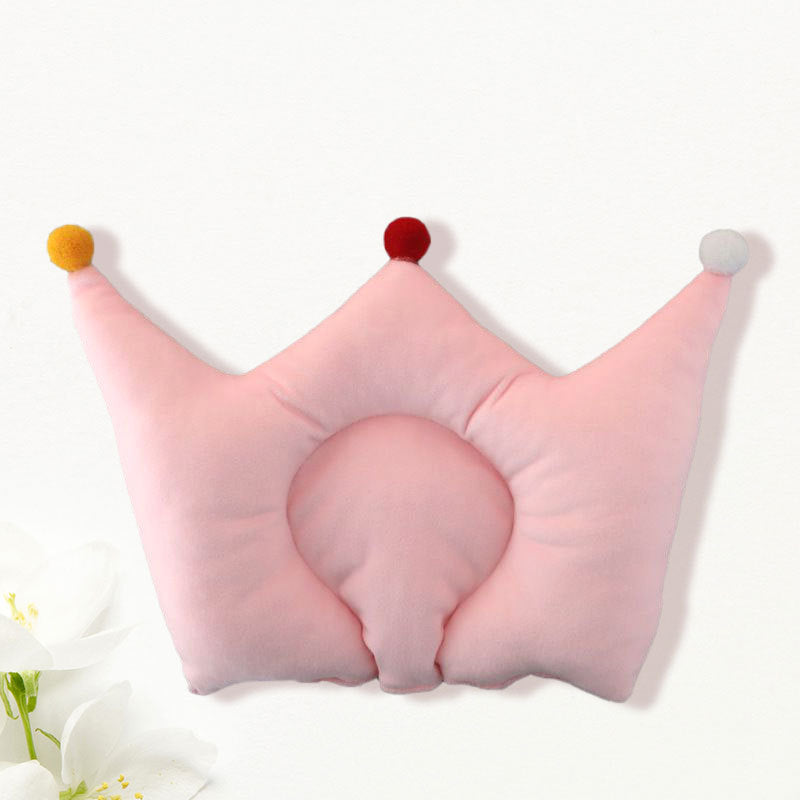24x23cm Crown-Shaped Baby Head Shaping Pillow