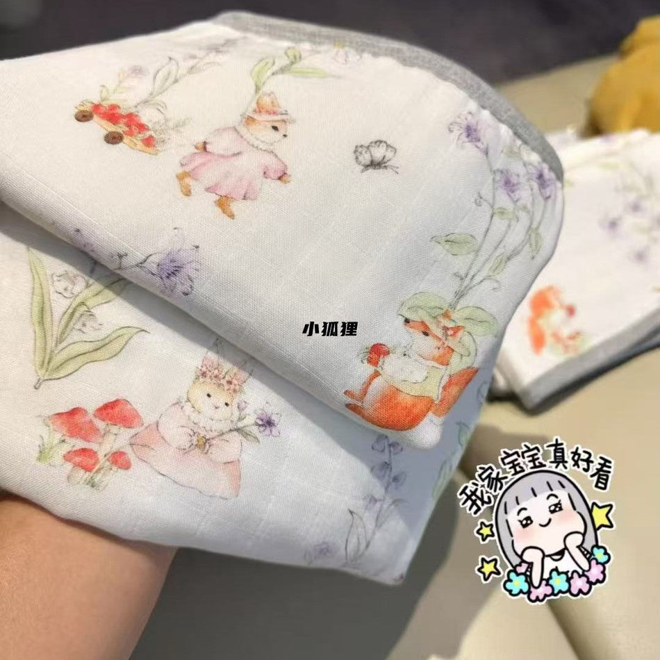 8-Layer Class A Organic Bamboo Cotton Ultra-Thin Baby Flat