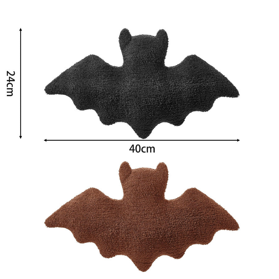 40x24cm Halloween Bat Plush Throw Pillow