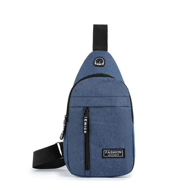Men's Oxford Crossbody Chest Bag for Sports and Travel