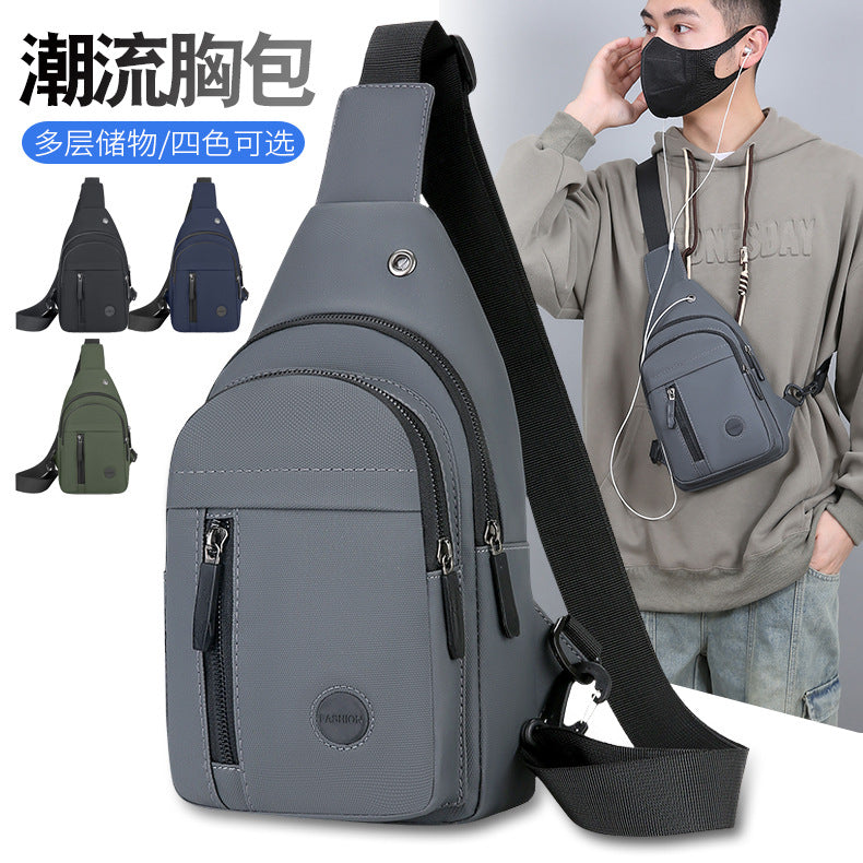 Men's Lightweight Business Crossbody Chest Messenger Bag
