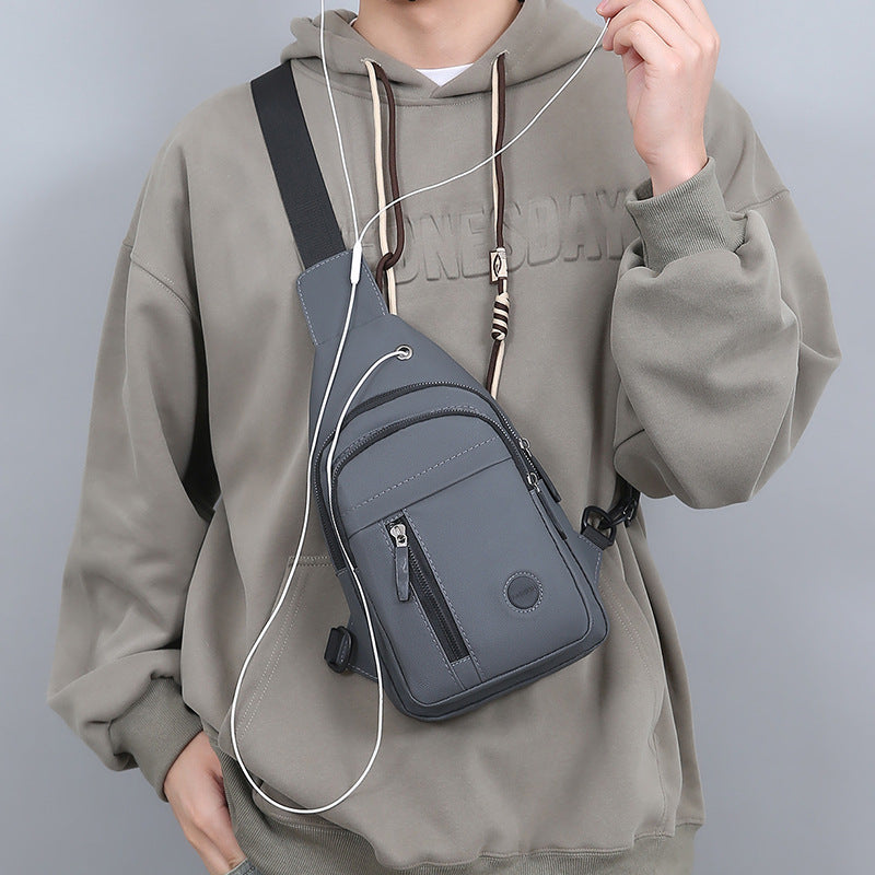 Men's Lightweight Business Crossbody Chest Messenger Bag