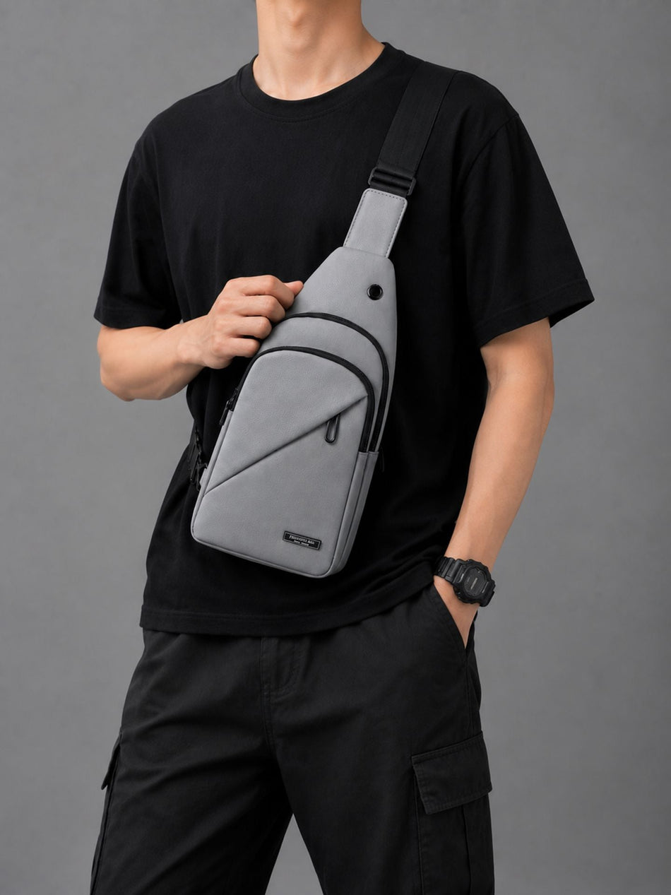 Men's Waterproof Crossbody Chest Messenger Bag for Everyday Use