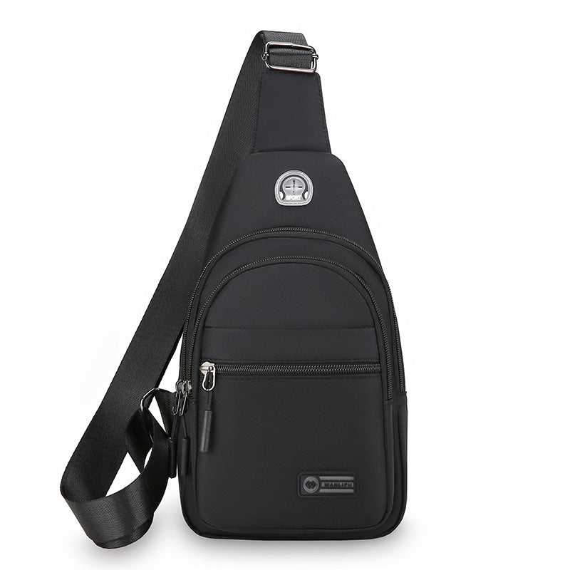 Men's Oxford Crossbody Chest Bag for Sports and Commuting