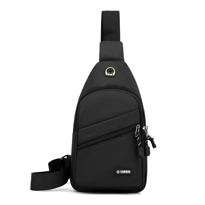 Men's Nylon Business Crossbody Chest Bag with Multi Compartments