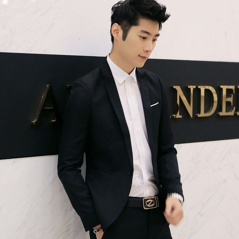 Men's Lightweight Single-Button Summer Blazer Jacket