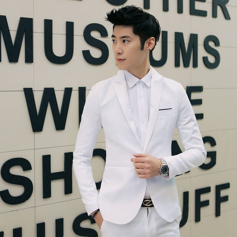 Men's Lightweight Single-Button Summer Blazer Jacket