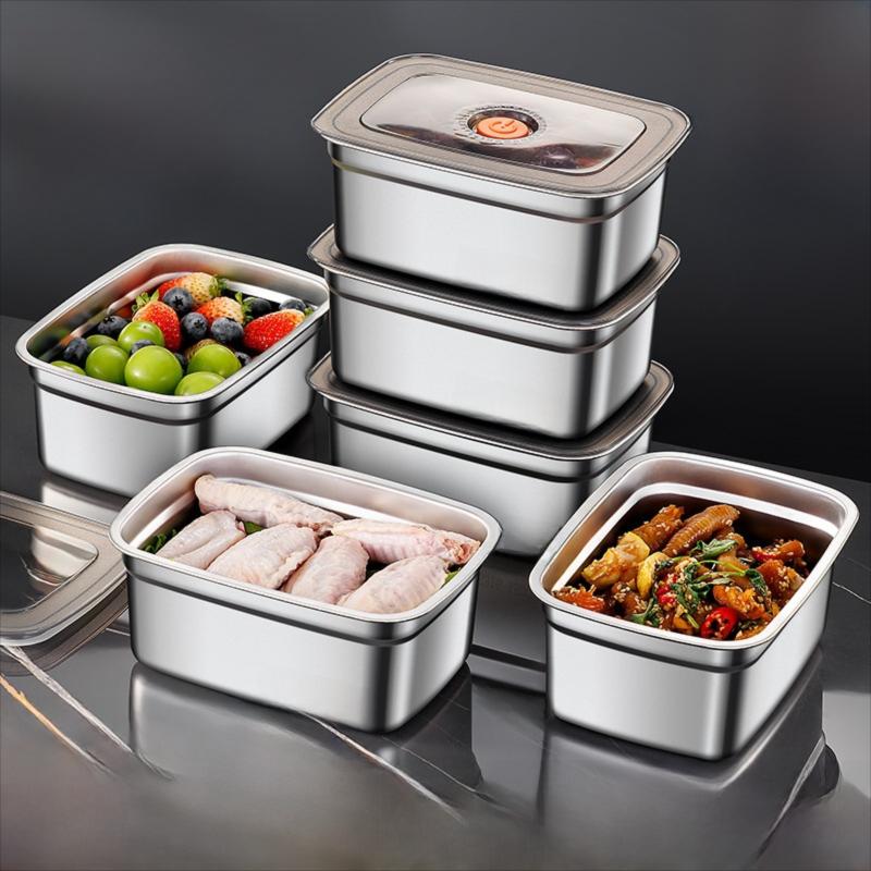 Rectangular 316 Stainless Steel Storage Box with Lid