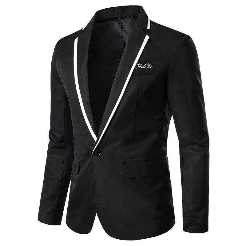 Men's Classic Lapel Casual Blazer for Business and Formal Wear
