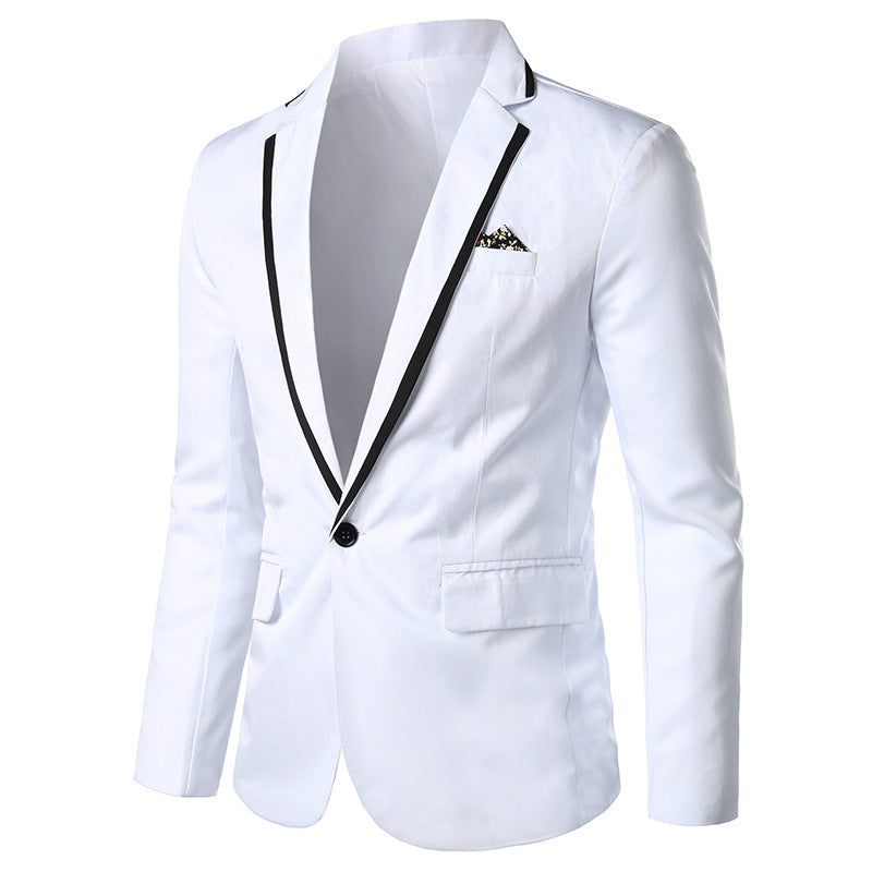 Men's Classic Lapel Casual Blazer for Business and Formal Wear
