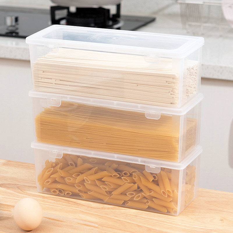 Rectangular Food-Grade Noodle Storage Box with Lid