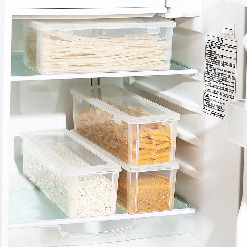 Rectangular Food-Grade Noodle Storage Box with Lid