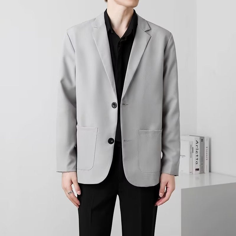 Men's Black Tailored Casual Blazer Jacket