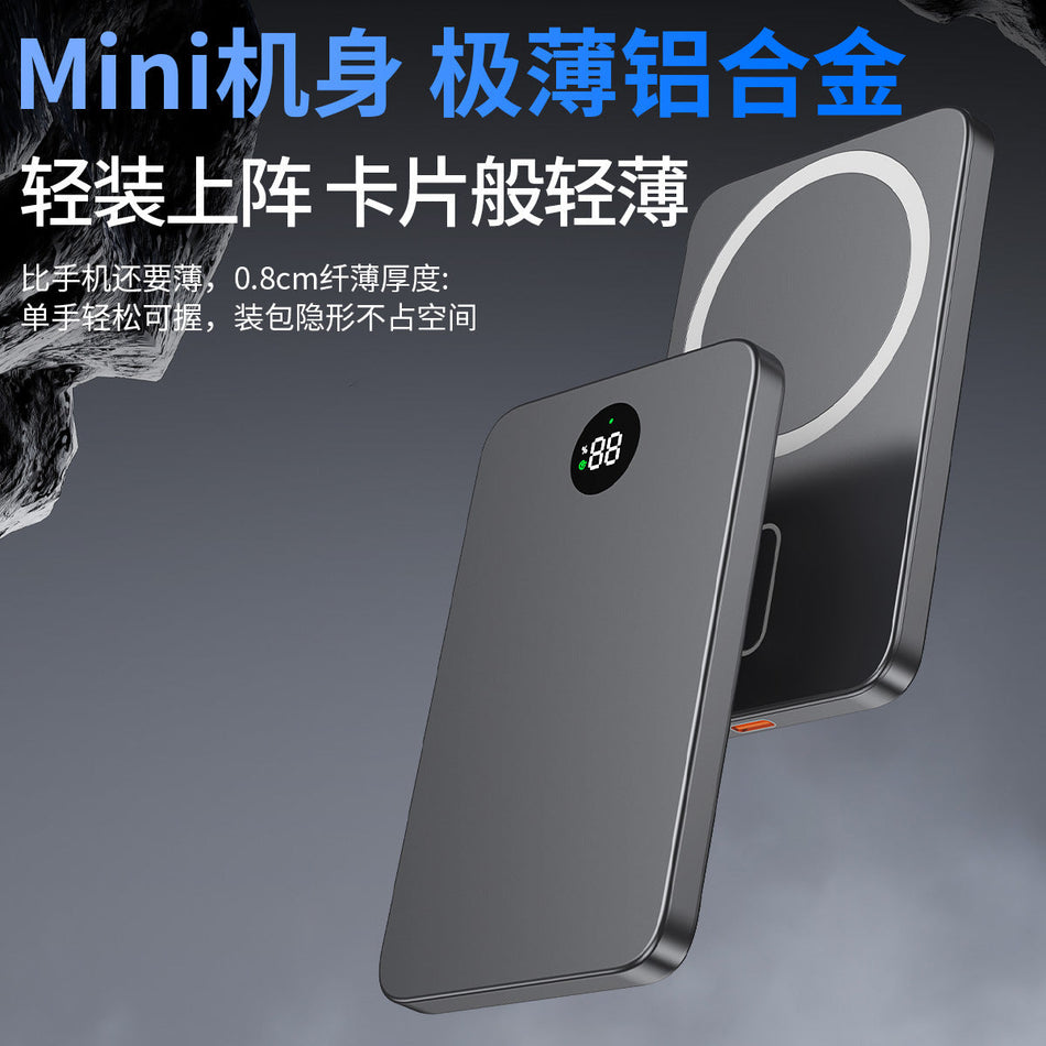 10000mAh Ultra-Thin Alloy Magnetic Wireless Power Bank