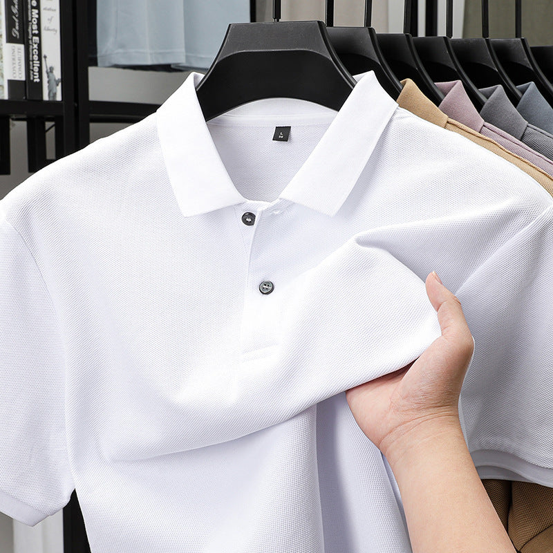 Men's 100% Cotton Mercerized Pique Polo Shirt Short Sleeve