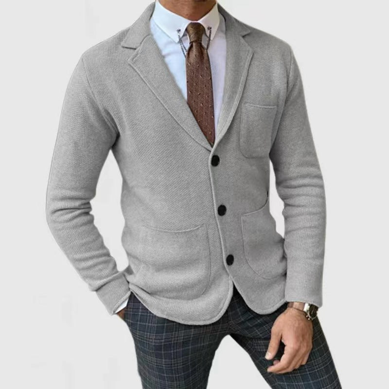Men's Slim Fit British Style Casual Formal Suit Jacket