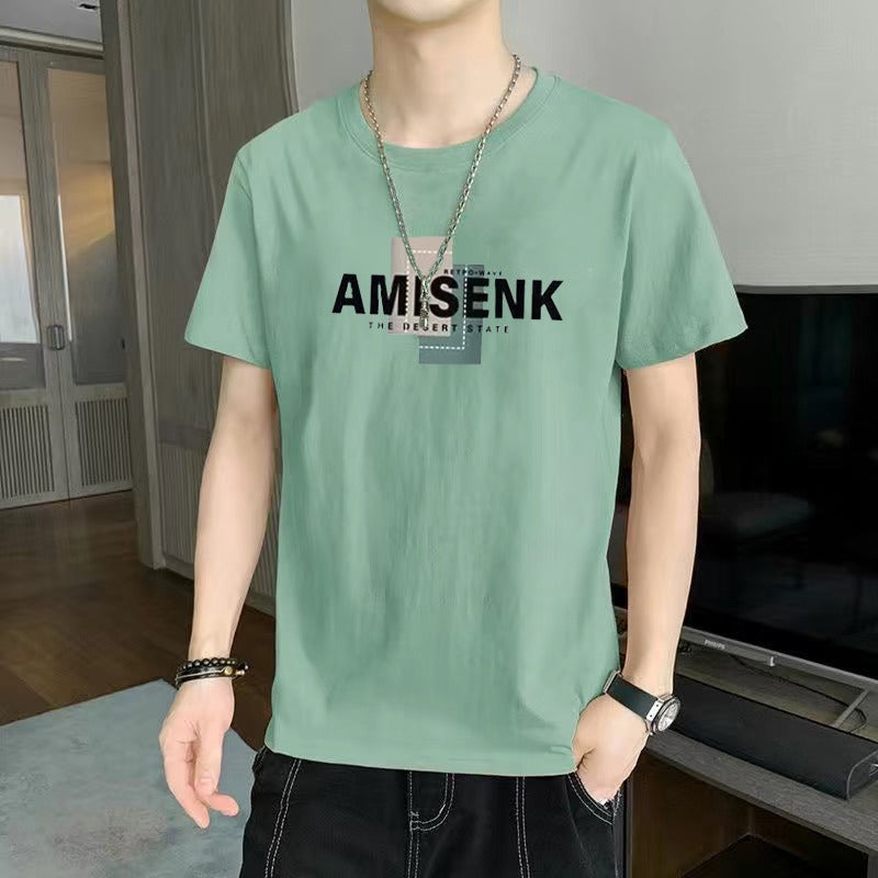Men's Loose Fit Black Short Sleeve T-Shirt Casual Everyday Style