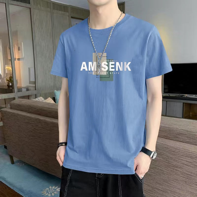 Men's Loose Fit Black Short Sleeve T-Shirt Casual Everyday Style