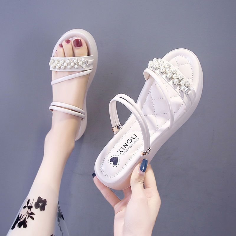 Women's French Style Two-Way Flat Summer Sandals