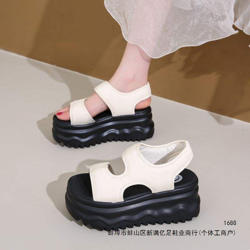 Women's 8cm Platform Open Toe Roman Sandals