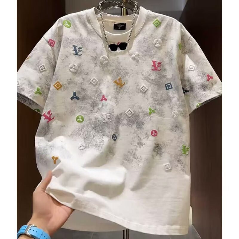 Men's Tie Dye T-Shirt Loose Fit Short Sleeve Casual Style