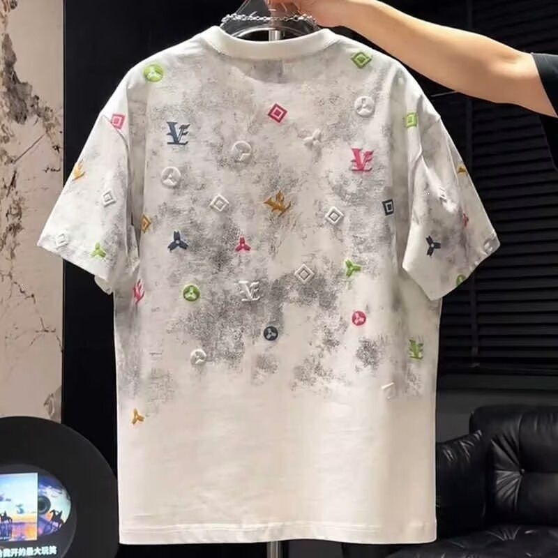 Men's Tie Dye T-Shirt Loose Fit Short Sleeve Casual Style