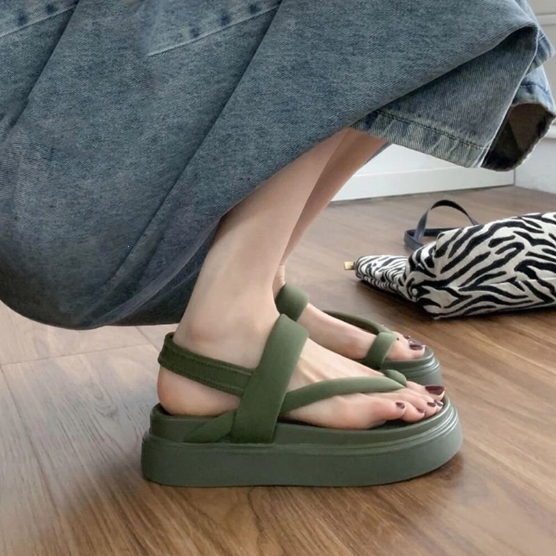 Women's Platform Roman Flip-Flop Beach Sandals
