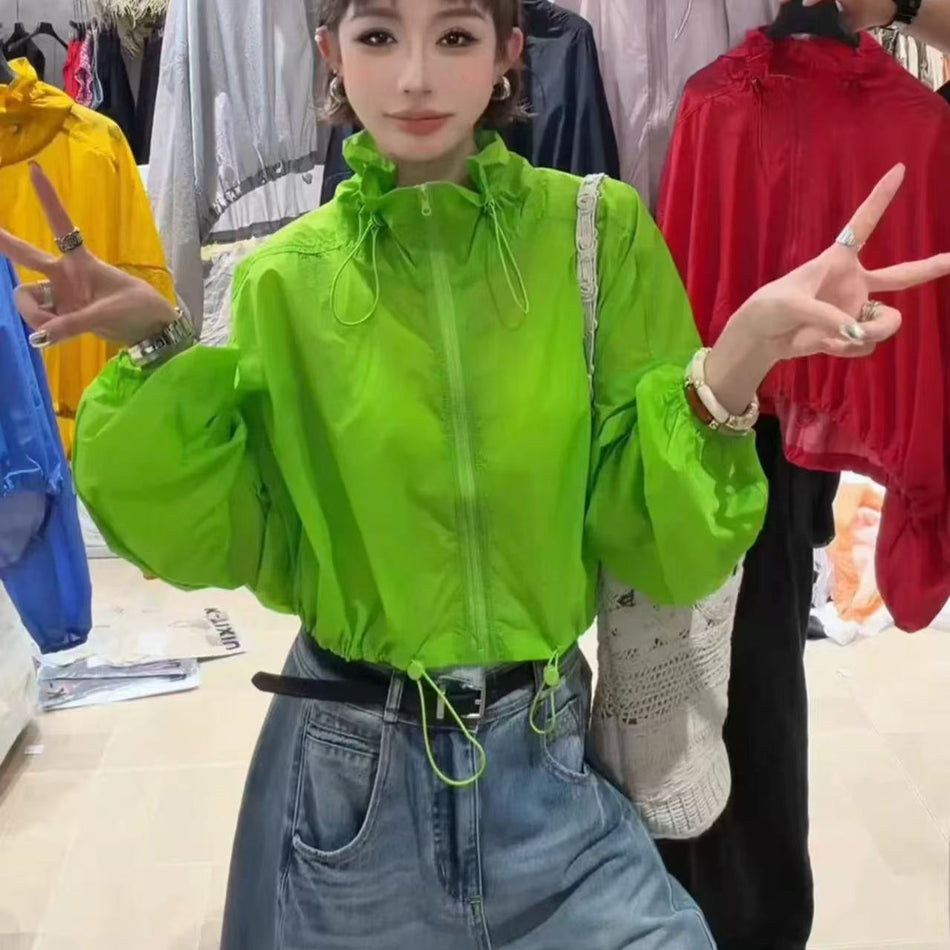Women's Lightweight Stand Collar UV Protection Jacket