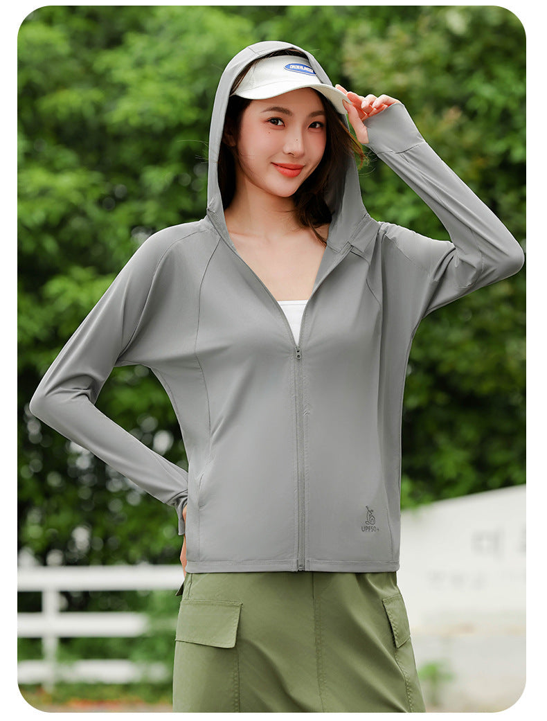 Women's Lightweight Breathable UV Protection Hooded Jacket