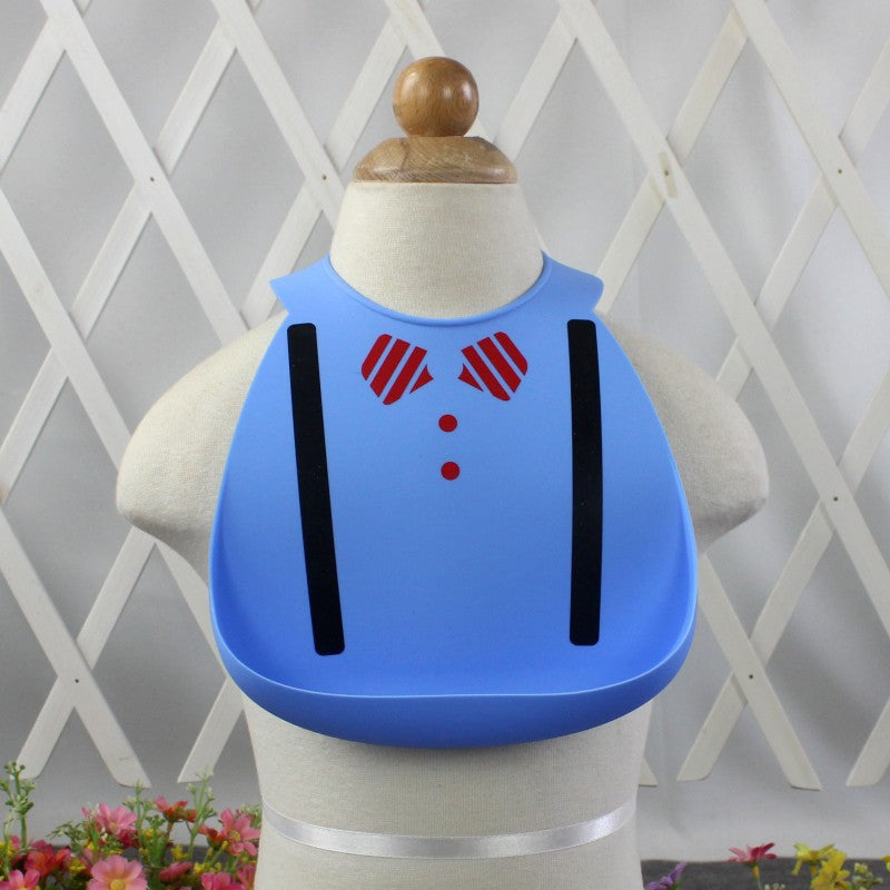 3D Food-Grade Silicone Baby Bib with Food Catcher Pocket