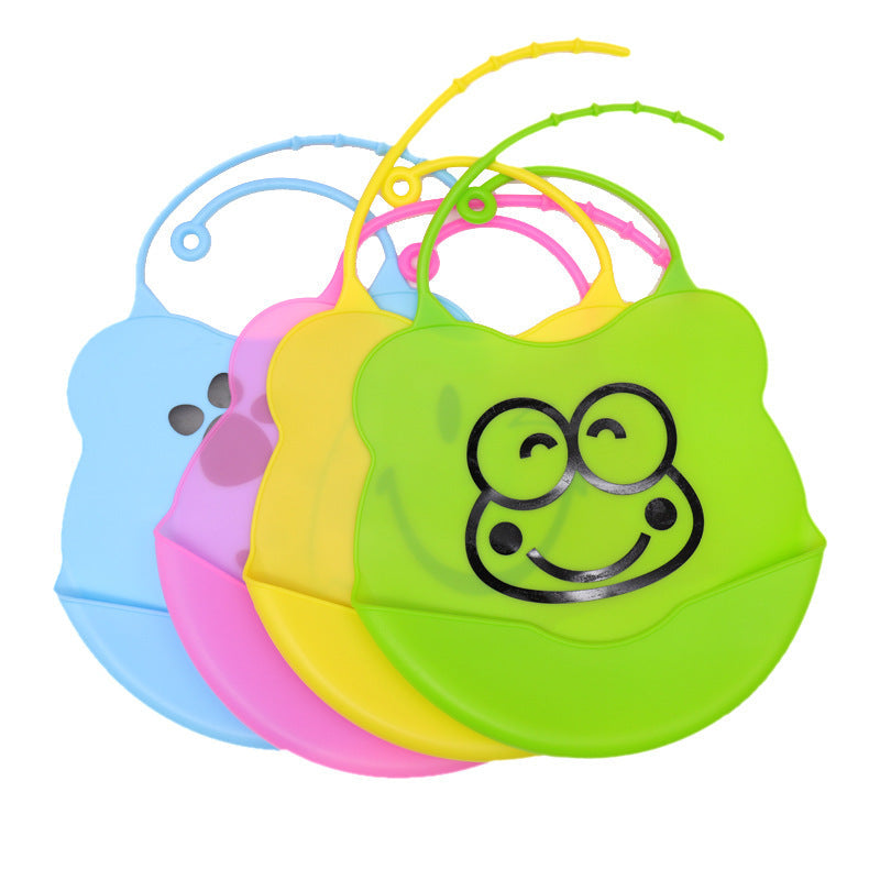 3D Food-Grade Silicone Baby Bib with Food Catcher Pocket