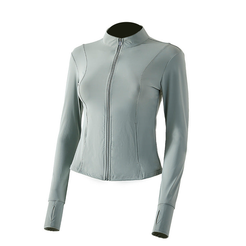 Women's Nylon Slim Fit UV Protection Yoga Jacket