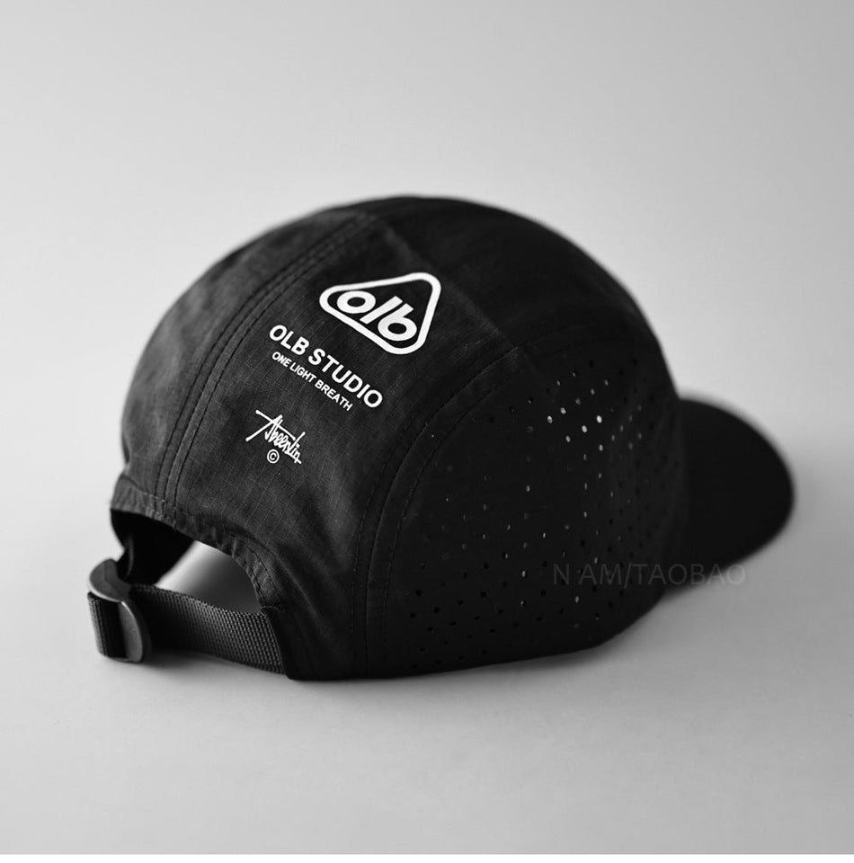 Five-Panel Mesh Quick-Dry Short Brim Baseball Cap for All