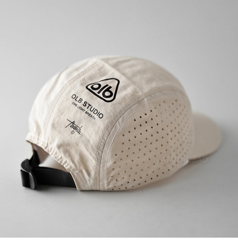 Five-Panel Mesh Quick-Dry Short Brim Baseball Cap for All