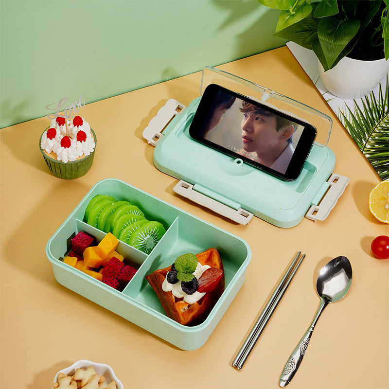 Nordic Sealed Lunch Box with Stainless Steel Tableware