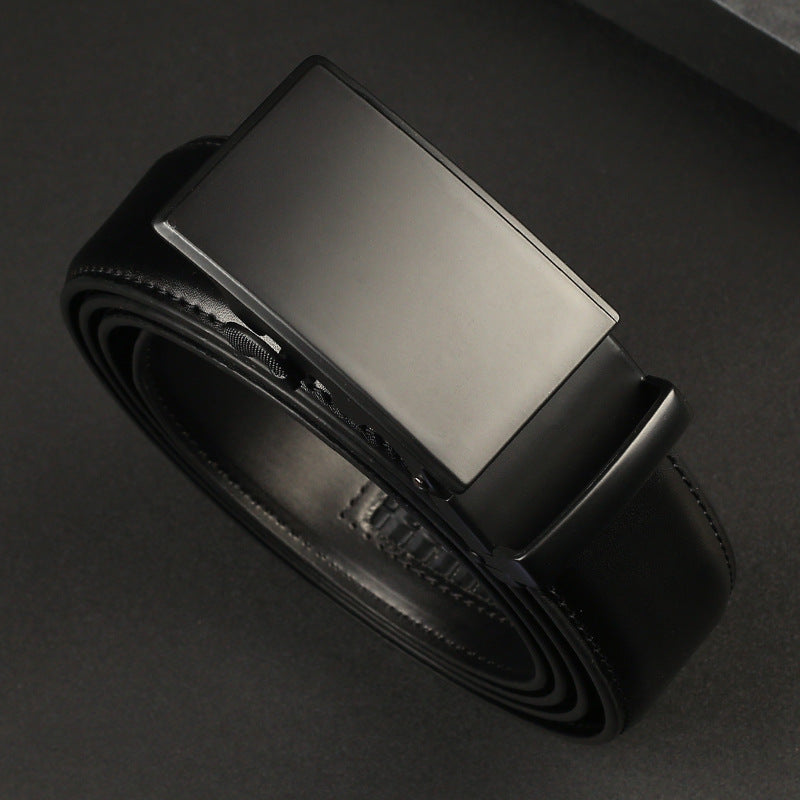 Men's Genuine Leather Automatic Buckle Business Belt