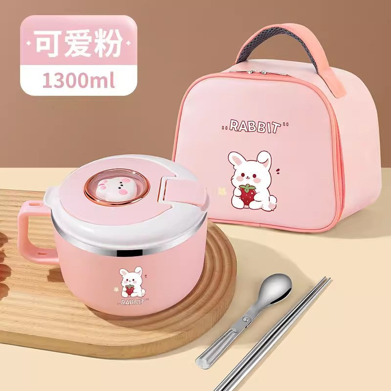 304 Stainless Steel Insulated Rice Bowl for Students