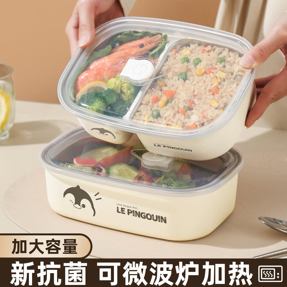 Stainless Steel Insulated Lunch Box, Panda Design