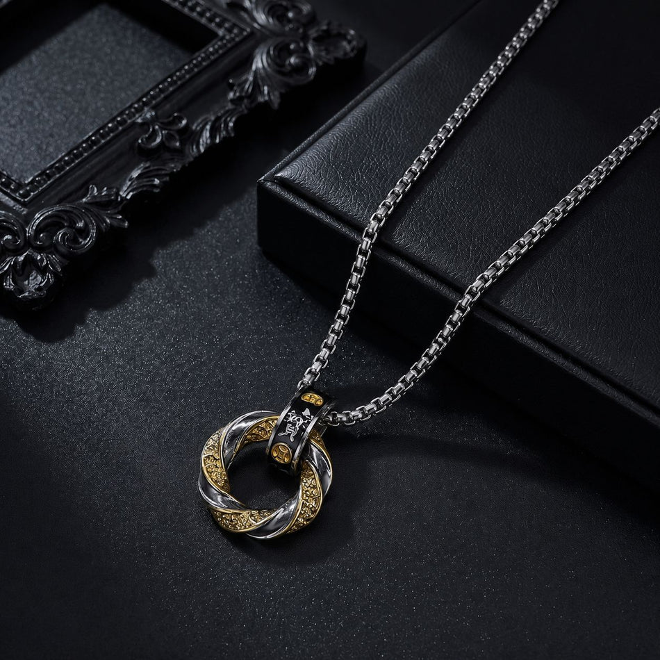 Lucky Coin Pendant Necklace Niche Design Jewelry Unisex