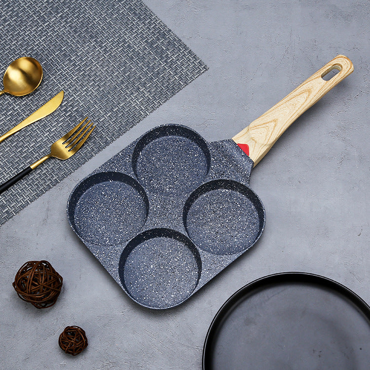 Four-Hole Non-Stick Egg Frying Pan, Temperature-Sensitive