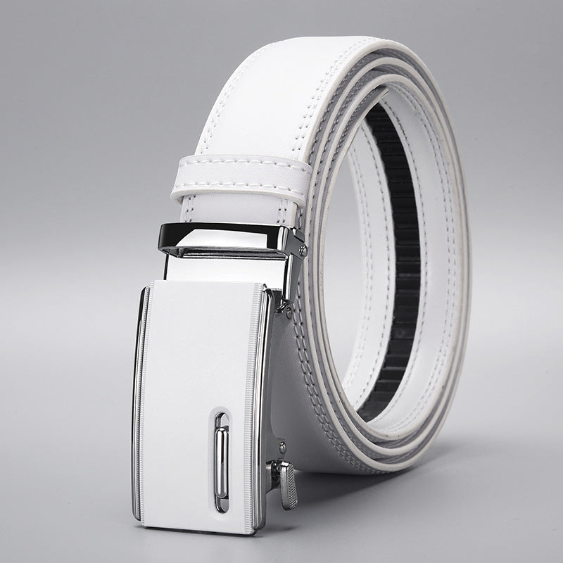 Men's Rubber Molded Automatic Buckle Belt Business Casual