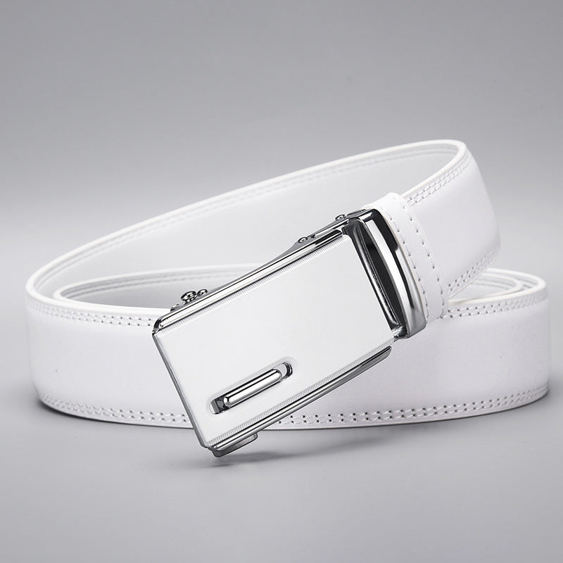 Men's Rubber Molded Automatic Buckle Belt Business Casual